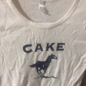 Pre-owned Woman’s American Apparel Authentic Cake Concert TSHIRT Size Medium
